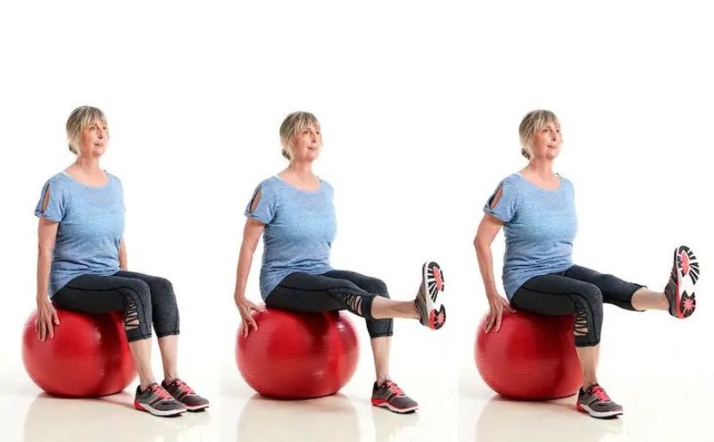 Easy & Simple Stability Ball Exercises For Seniors